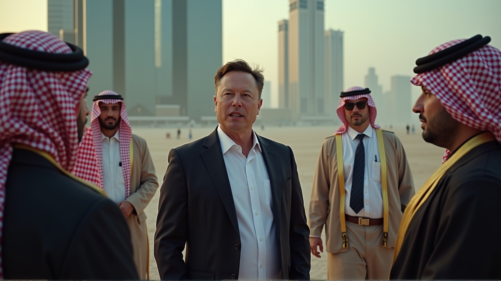 La búsqueda de Elon Musk por influencia: El acuerdo de IA bloqueado en Medio Oriente