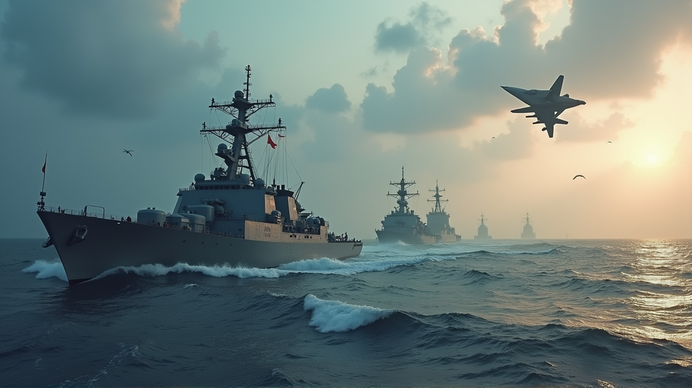 Surgen Tensiones en el Mar de la China Meridional: Buques de Guerra Estadounidenses Intervienen Tras Colisiones Chinas