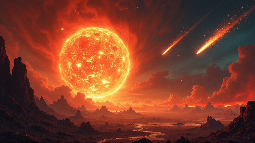 Drama Celestial: Cometas Explosivos, Tormentas Solares y 'Cerdos del Infierno' Prehistóricos