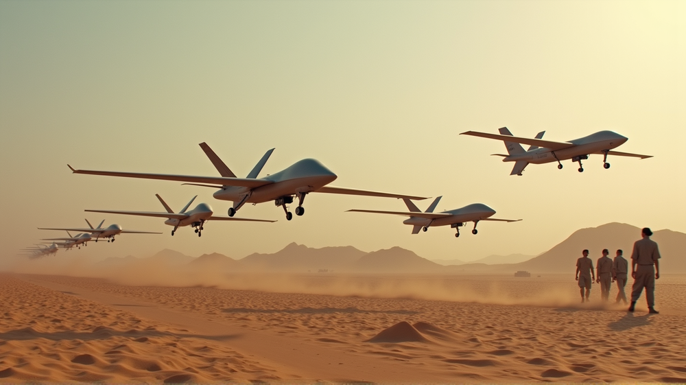 Emergencia de un Escuadrón de Drones de Combate de EE.UU.: Un Movimiento Audaz Usando el Manual de Irán