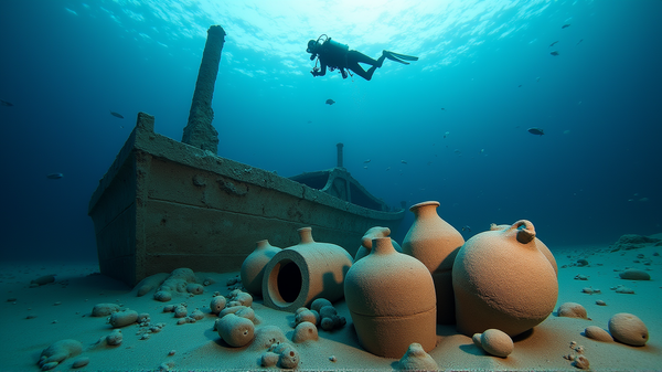 Un Naufragio Antiguo Surge con Artefactos Prístinos: Una Inmersión en la Historia Marítima
