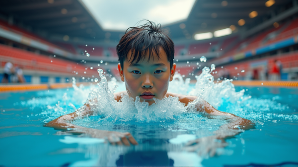 Yu Zidi: Navegando la Fama en el Carril Rápido de la Natación China