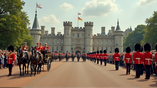 La Opulenta Bienvenida del Rey Carlos III: El Magnífico Regreso de Trump a Windsor