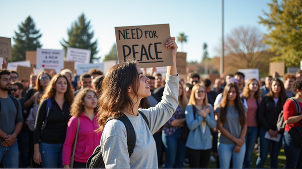 Las Voces de los Estudiantes Resuenan mientras se Despliega el Plan de Paz en Medio Oriente