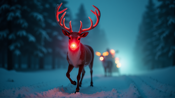 ¿Es la Nariz Bioluminiscente de Rudolph la Clave del Éxito de Santa?